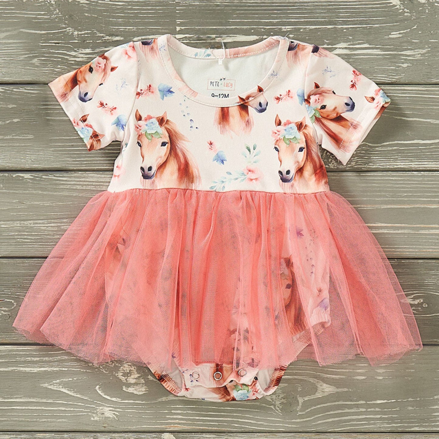 Preorder - Garden Gallop - Girl Romper